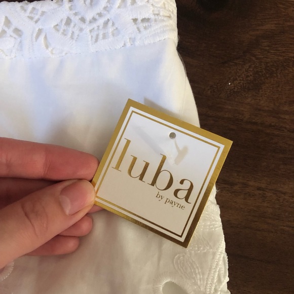 NWT Luba by Payne white lace linen skirt - Picture 2 of 6